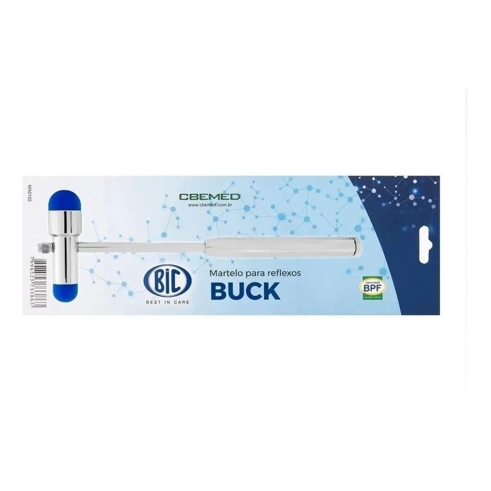 Martelo Neuro Fisio Buck Reflexos Com Pincel E Agulha