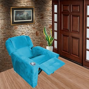 Poltrona do Papai Reclinável 3 Posições Texas C/ Porta Copo Turquesa