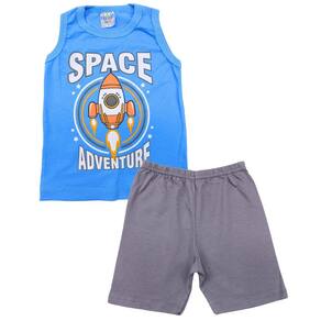 Pijama Infantil Regata Conjunto Verão Menino Space