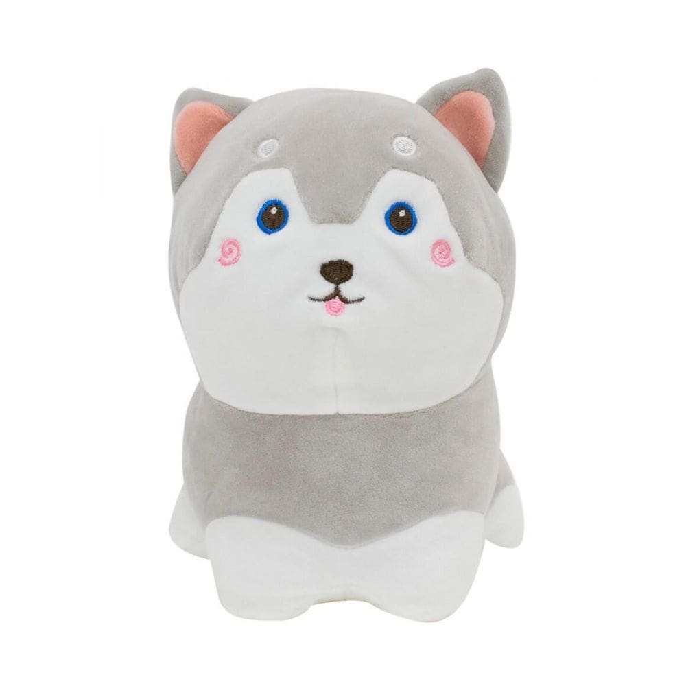 Cachorro De Pelúcia Shiba Cinza - 19 Cm