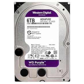HD Para DVR 6TB, SATA3, 5400RPM, 265MB - Western Digital (WD64PURZ)