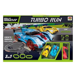 Autorama Pista Turbo Run 3 Em 1 - Dmtoys 5891
