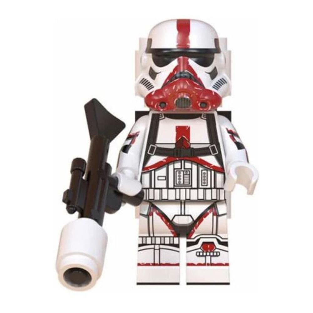 Flame Trooper Mandalorian Blocos De Montar Star Wars Boneco