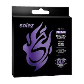 Encordoamento Solez Slg11 Para Guitarra Dlp Calibre 0.011