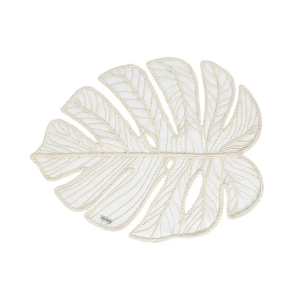Lugar Americano Em Cordão Costela De Adão Off White 45cm Mameg
