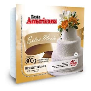 Kit 10 Pasta Americana Chocolate Branco Arcolor 800gr