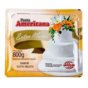 Kit 3 Pasta Americana Tutti Frutti Branca Arcolor 800gr