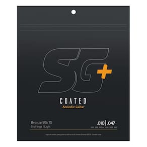 Encordoamento Para Violão Sg + Strings Coated .010 Bronze