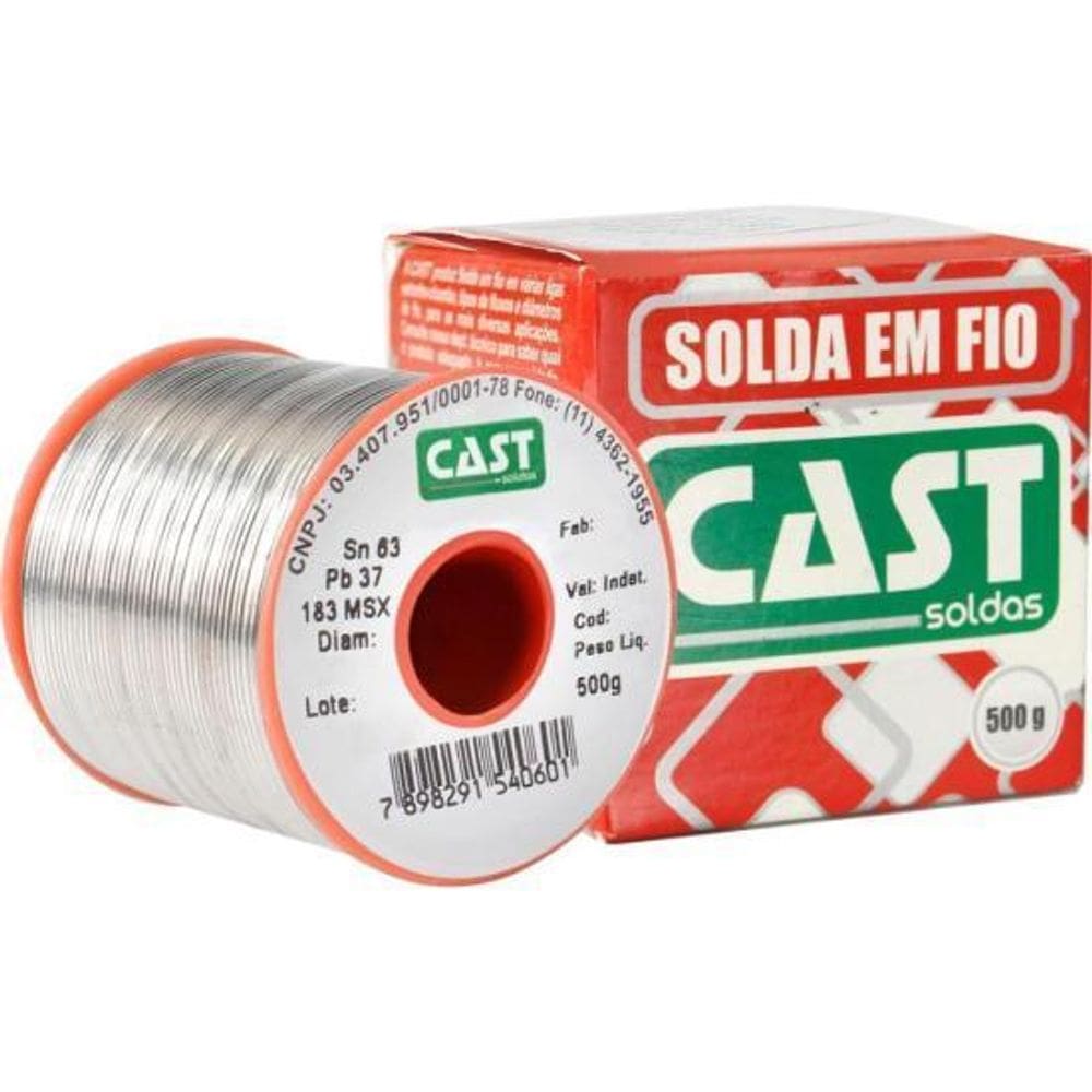 Solda Em Fio 183Ms X 1,5Mm 500G Cast