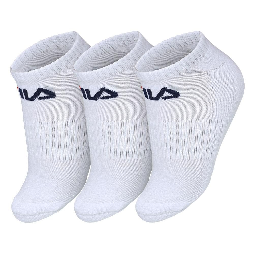 Meia Fila LS330040 - 39 ao 43 - Pack com 03 Pares - Branca