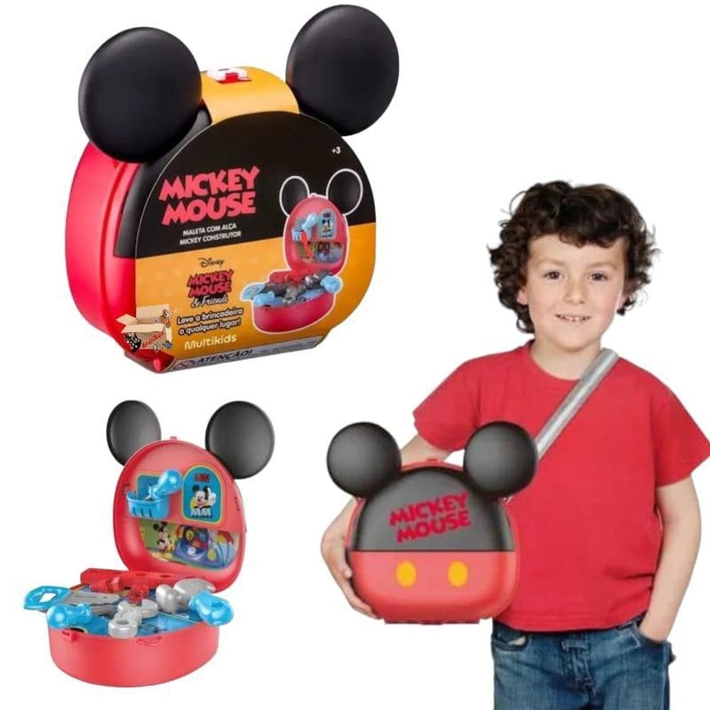 Maleta De Atividades Do Mickey Construtor Com Acessórios