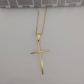 Escapulário Unisex fé em ouro Tipo I - Cerâmica Handmade
