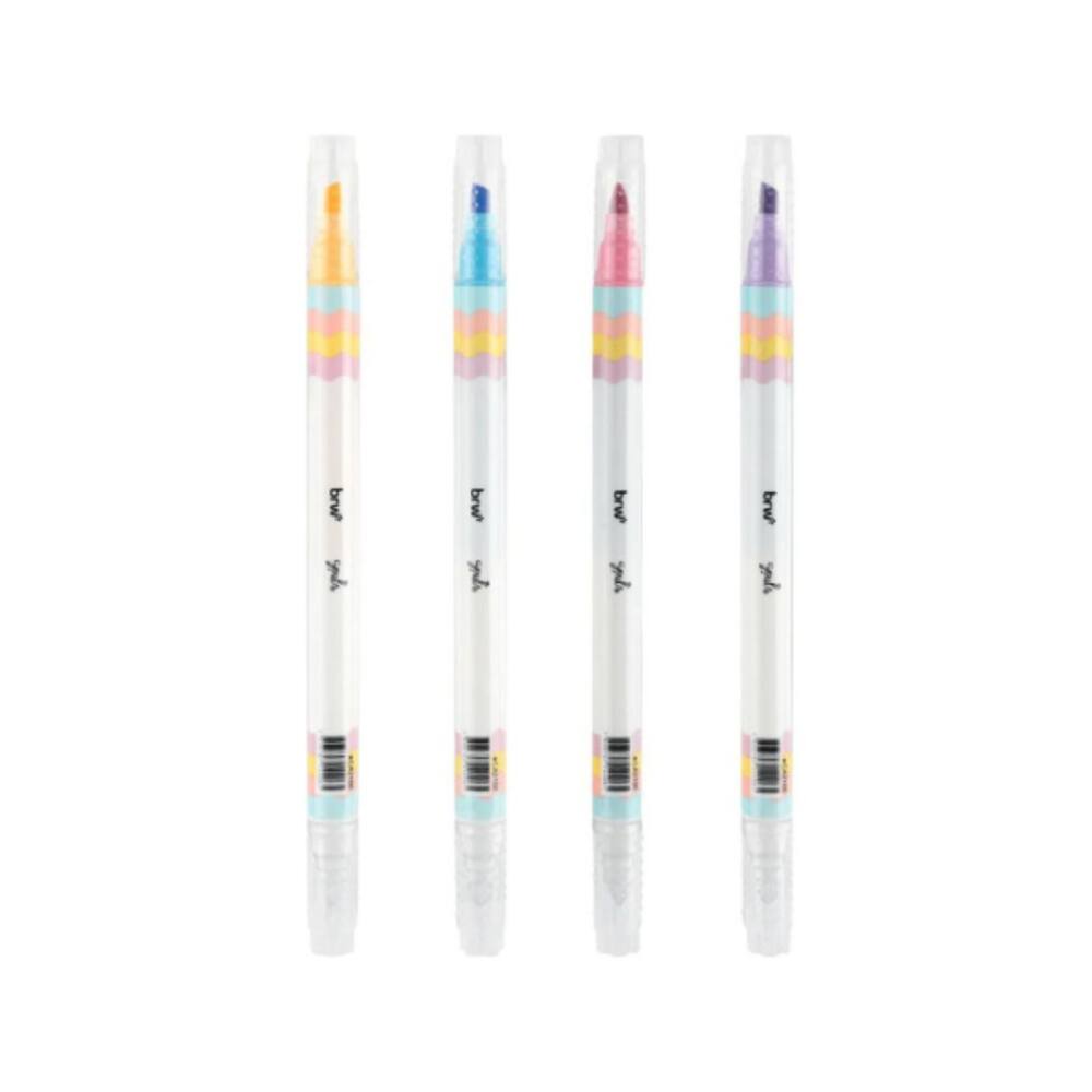 Marca-texto Apagável Tons Pastel BRW (Unidade)
