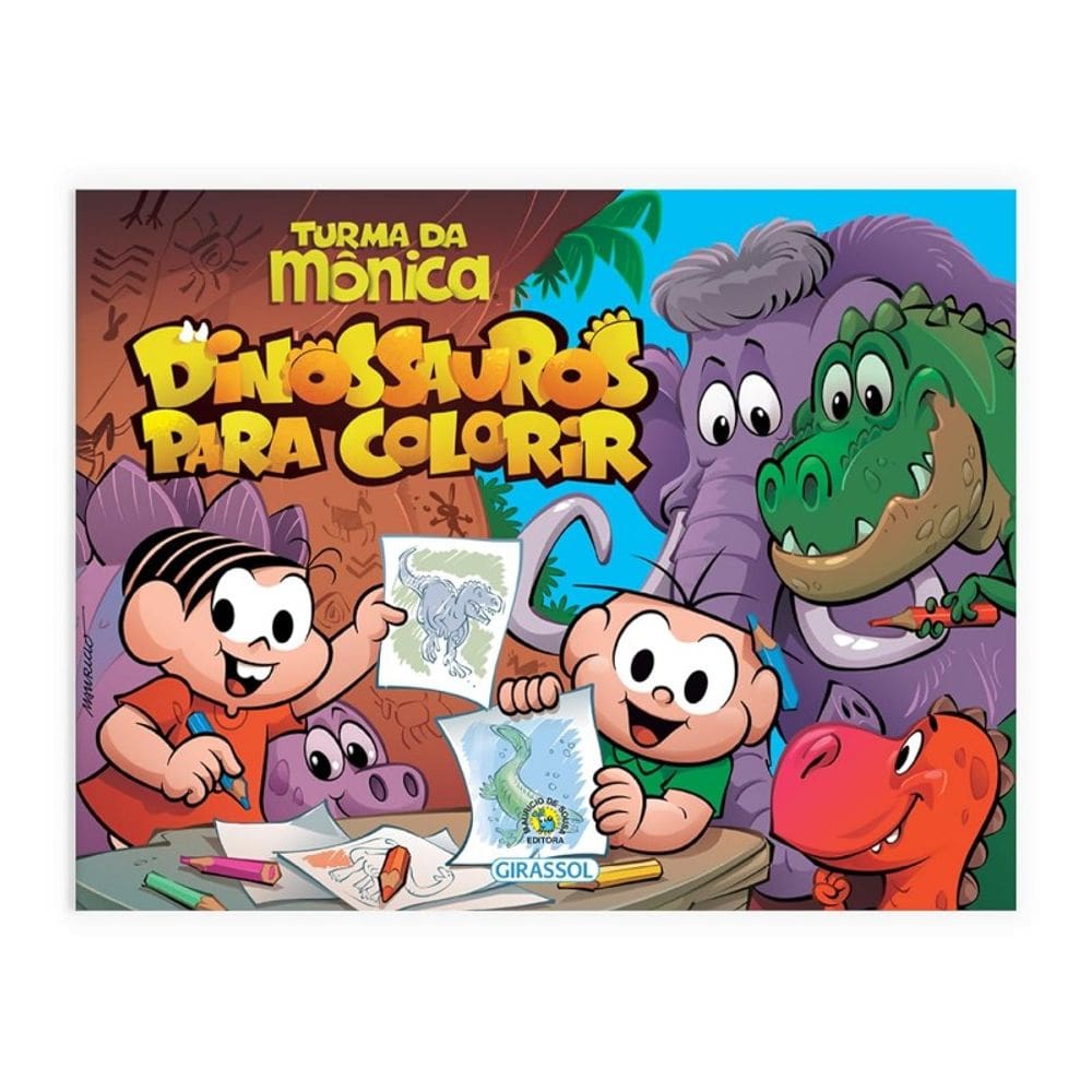 Turma da Monica: Dinossauros para Colorir