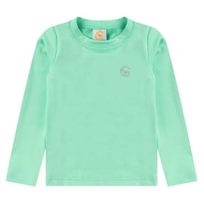 Camiseta Praia Bebê e Infantil Proteção UV Verde Chá Costão