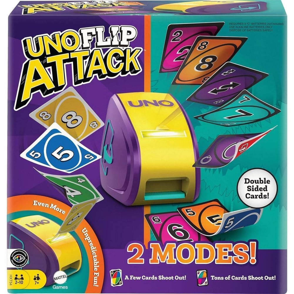 Jogo De Cartas Uno Flip Attack Com Lançador De Cartas Mattel