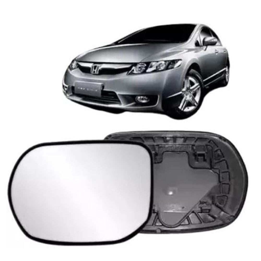 Lente Retrovisor New Civic 2011 Esquerdo