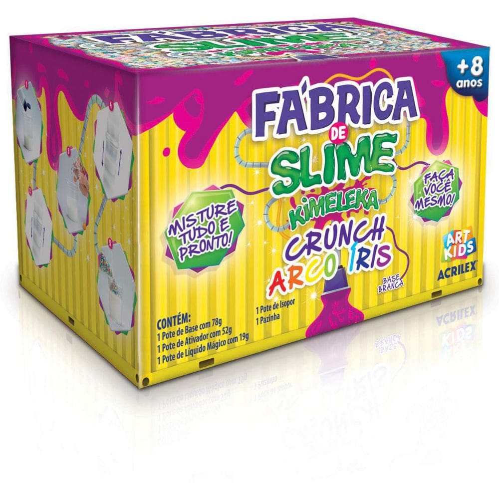 Fabrica De Slime Kimeleka Crunch Arco Iris  Acrilex