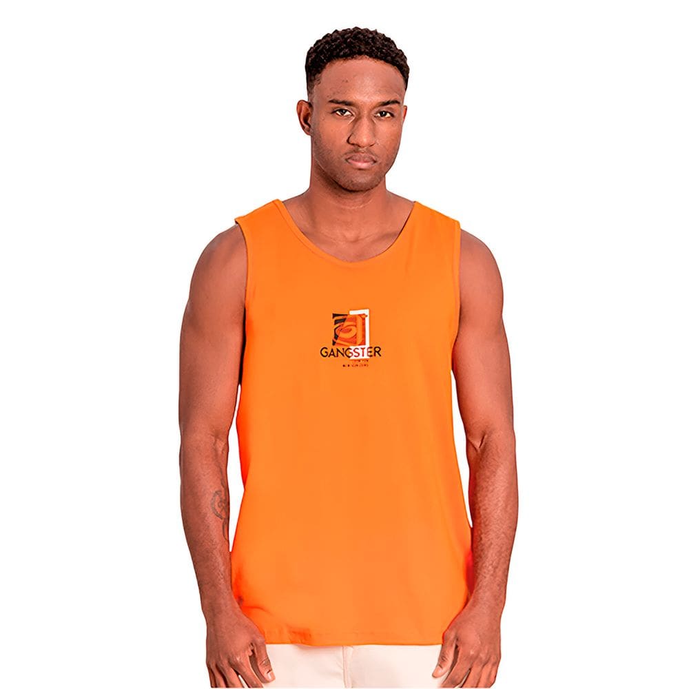 Regata Masculina Gangster Logo Frontal