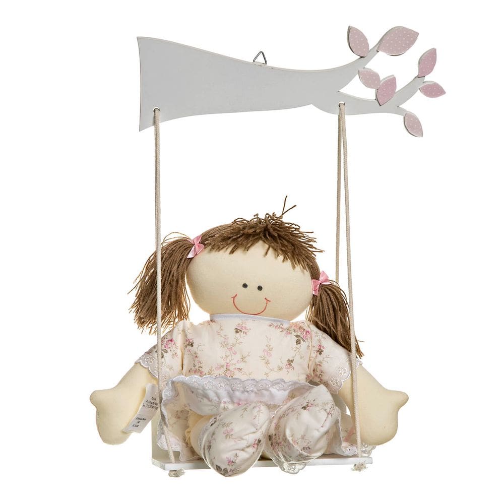 Balança Com Boneca Quarto Bebê Infantil Menina