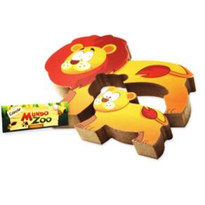 Quebra-Cabeça Zoo Leão Brinquedo Educativo E Pedagógico Mdf