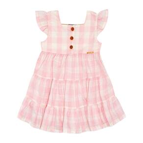 Vestido Bebê Menina - Xadrez Chiclete - 50512-1314