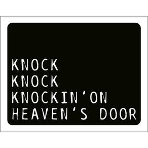 Kit 5 Placas Knock Knockin On Heaven Door 36X46