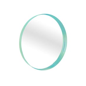 Espelho Decorativo Round Interno Verde 20 Cm Redondo