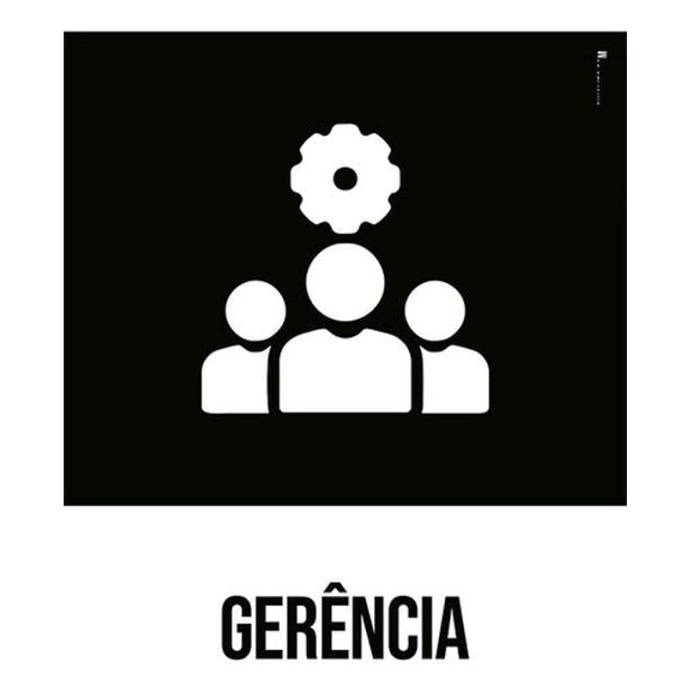 Kit 3 Placas Desenho Gerência