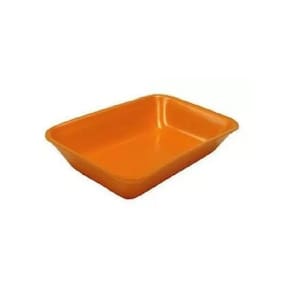 Bandeja Isopor Laranja B03 Funda 23,5X18X2,8Cm 1 Fardo 400Un