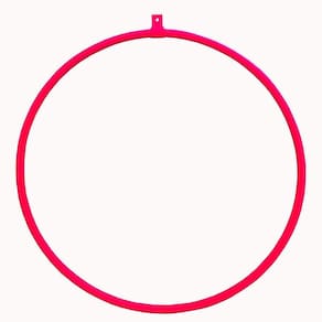 Lira Acrobática Circense Vermelha Lyra Redonda 90Cm