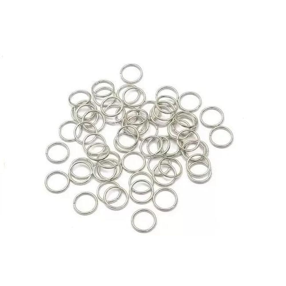 Argola Elo de Ferro 10mm Prata 500 peças