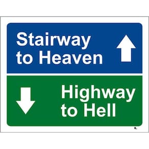 Kit 3 Placas Stairway Heaven Highway Hell