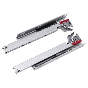 Corrediça Invisível Total Hafele 450mm Zincado Aço 30kg