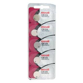 Bateria 3V Cr1216 Maxell Controle Calculadora Relógio 5Un