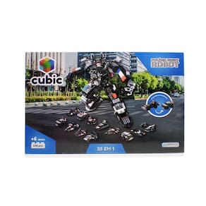 Blocos De Montar Cubic 25 Em 1 Polícia Swat Robô Multikids