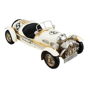 Miniatura Metal Carro Antigo Esportivo Enfeite Retrô 33cm