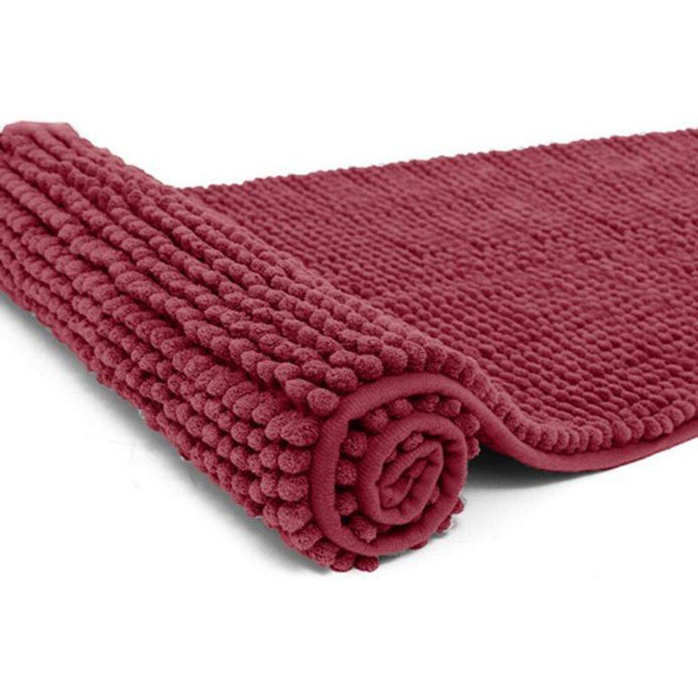 Tapete Antiderrapante Macarrão Passadeira 40 X 110 Vermelho