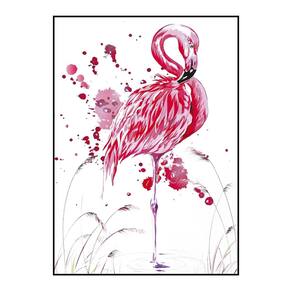 Quadro Decorativo Barcelona Flamingo 50X70 Cm