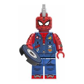 Boneco Blocos De Montar Homem Aranha Spider Punk Multiverso