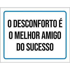 Kit 3 Placas Desconforto Melhor Amigo Sucesso