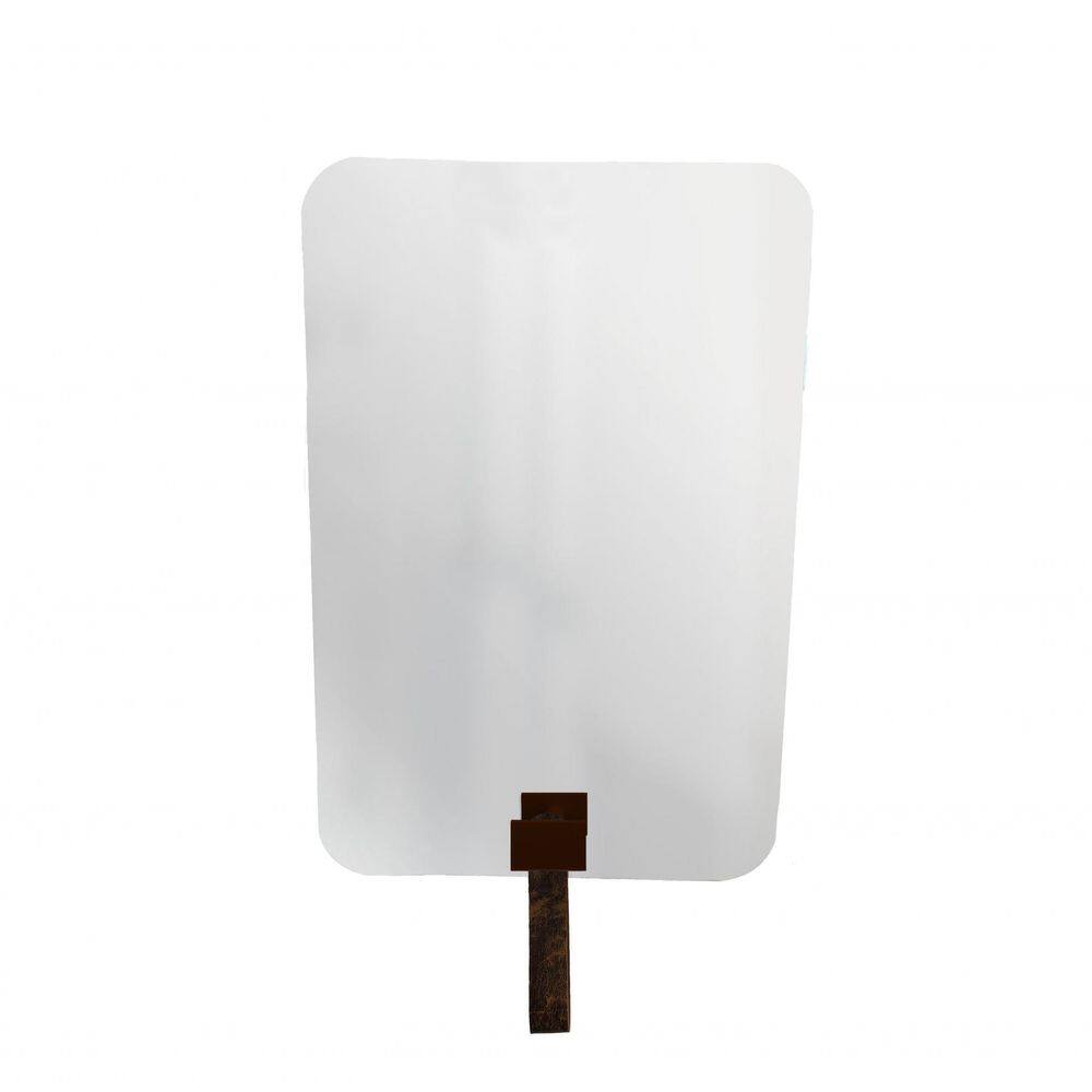 Espelho Funcional Hook Corten Com Corino Rajado 60 X 40 Cm