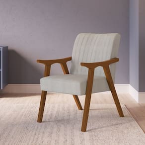 Poltrona Decorativa em Tecido Boucle 236 Ref 560 Espresso Móveis Imbuia / Cinza