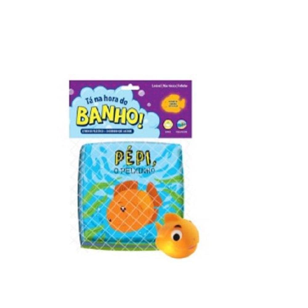 Livro Ta Na Hora Do Banho Bebe Infantil Com Bichinho Acende