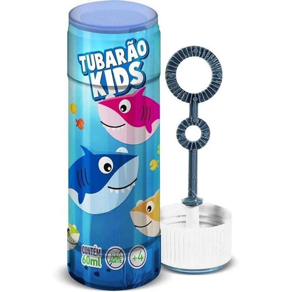 Bolha De Sabão Shark 60Ml Lembrancinha Festa 15 Unidades