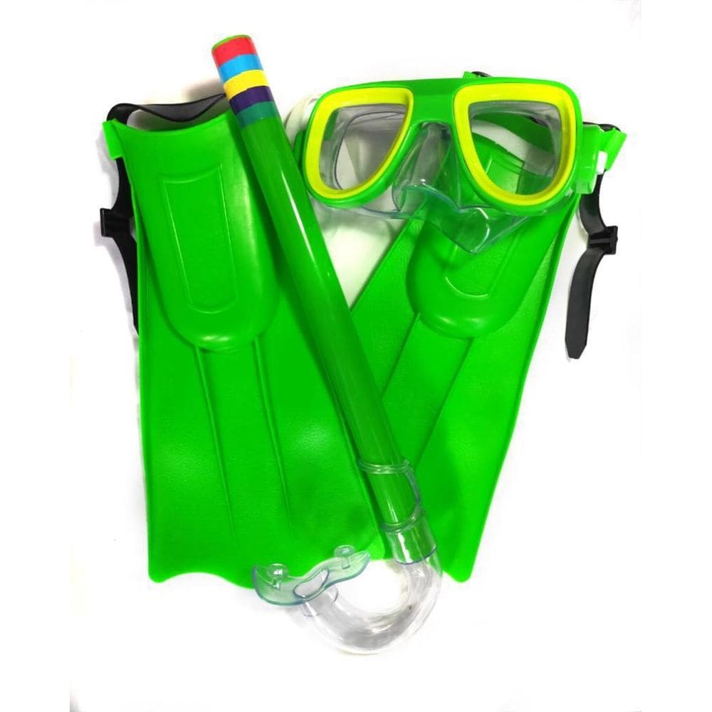 Kit Mergulho Infantil Verde