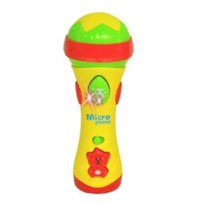 Microfone Infantil com Luz e 12 Sons - DM Toys