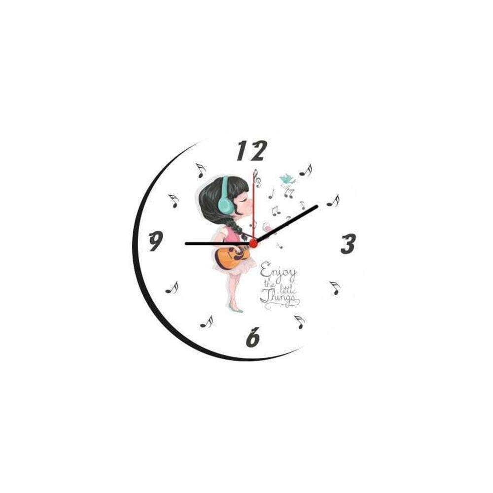 Relógio De Parede Decorativo Estilo Música 28