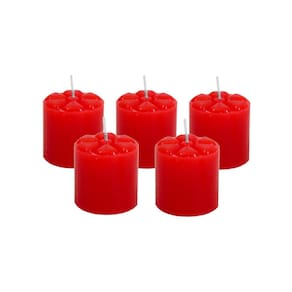 50 Vela Redonda 12 H Vermelha Decoração Namorados Romântica