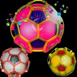 Brinquedo Bola Maluca Pula Vibra Com Luz De Led